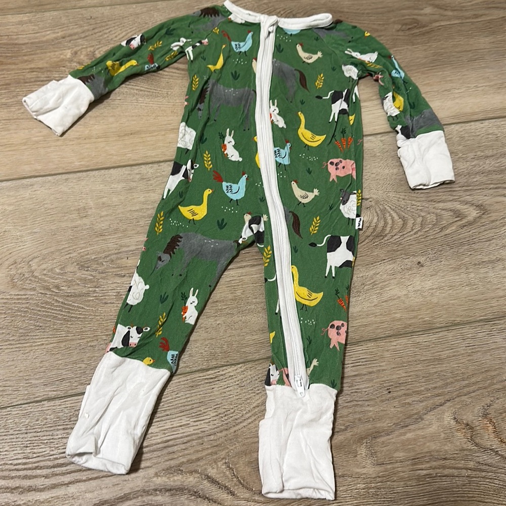 LITTLE SLEEPIES FARM ANIMALS BABY PIJAMAS